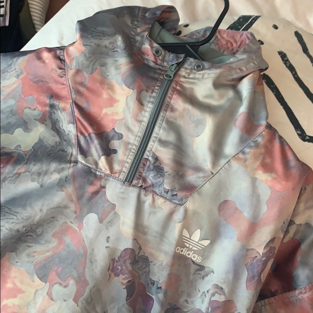 Adidas windbreaker pull over